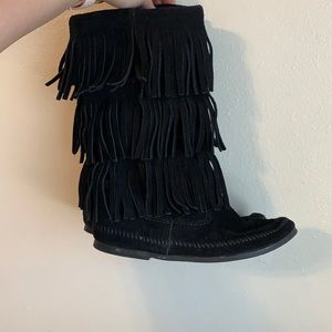 Minnetonka Fringe Boots